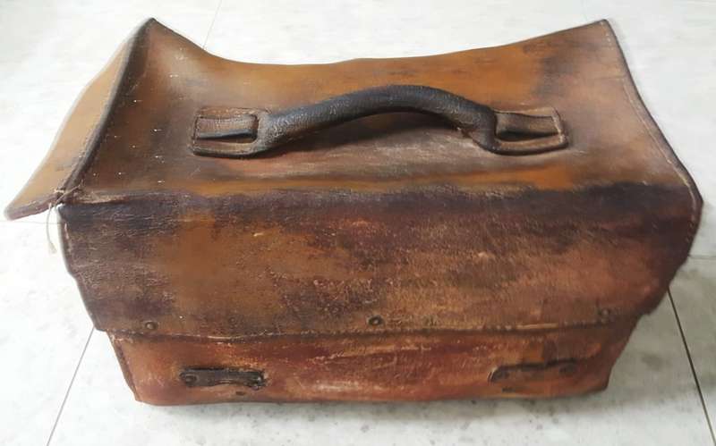 Scarce Old Stamped SAR - Railways Leather Tool Box