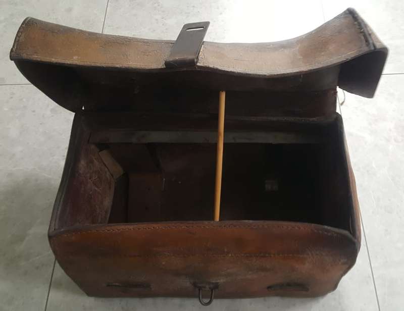 Scarce Old Stamped SAR - Railways Leather Tool Box