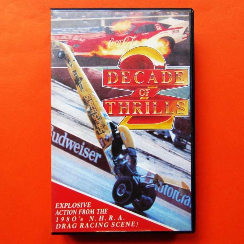 Decade of Thrills 2 - Drag Racing VHS Video Tape (1991)