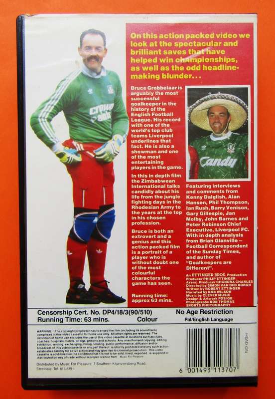Bruce Grobbelaar - Football VHS Video Tape (1990)