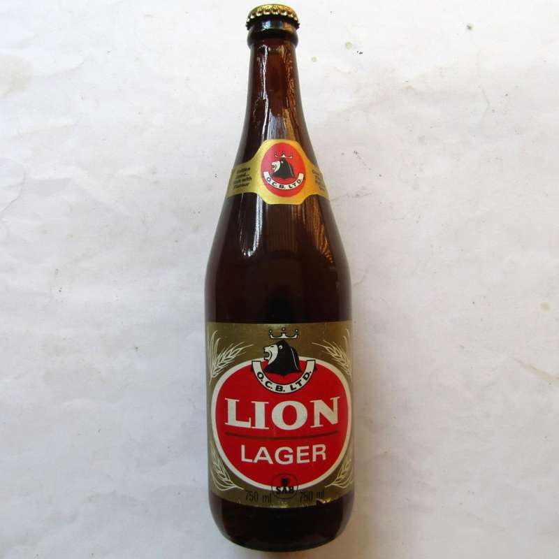 Old Lion Lager 750ml Beer Bottle with Cap