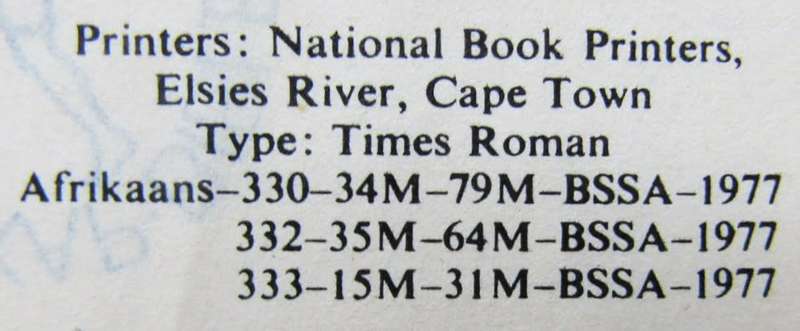 1977 SADF Afrikaans Pocket Bible