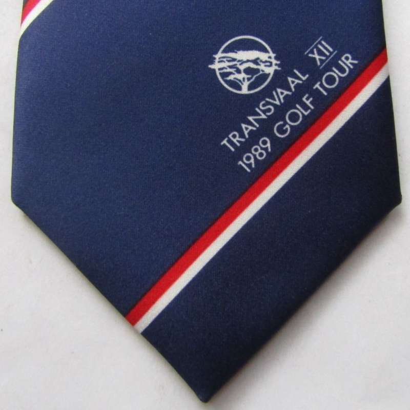 1989 Transvaal XII Golf Tour Neck Tie
