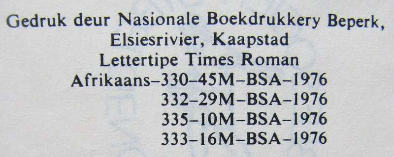 1976 SADF Chaplain Service Afrikaans Pocket Bible