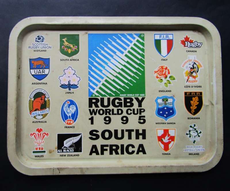 1995 Rugby World Cup Large Metal Bar Tray