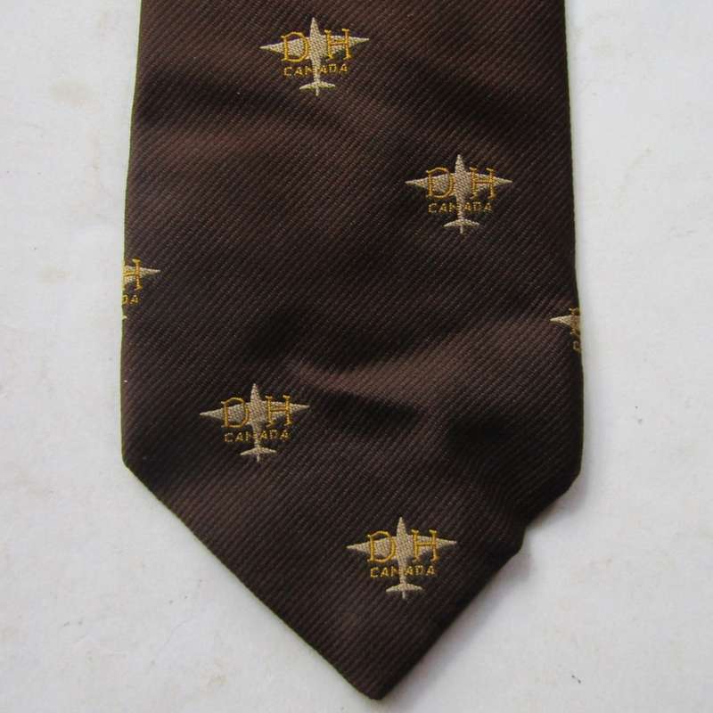 Old DH De Havilland Canada Aircraft Neck Tie