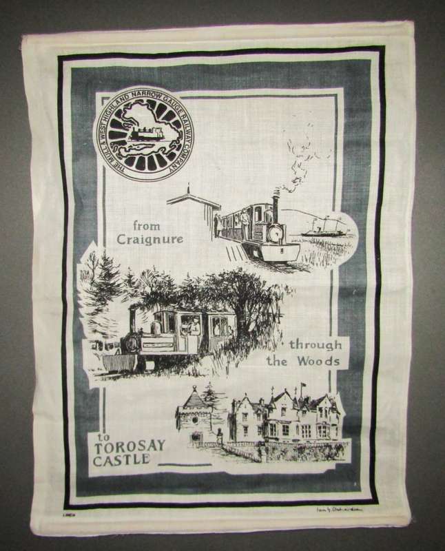 Old Mull & West Highland Narrow Gauge Railway Company Cloth Banner