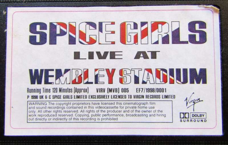 Spice Girls - Live at Wembley Stadium - VHS Video Tape (1998)