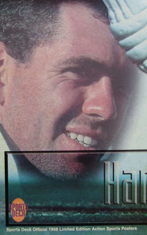 1998 Hansie Cronje Cricket Hardboard Image