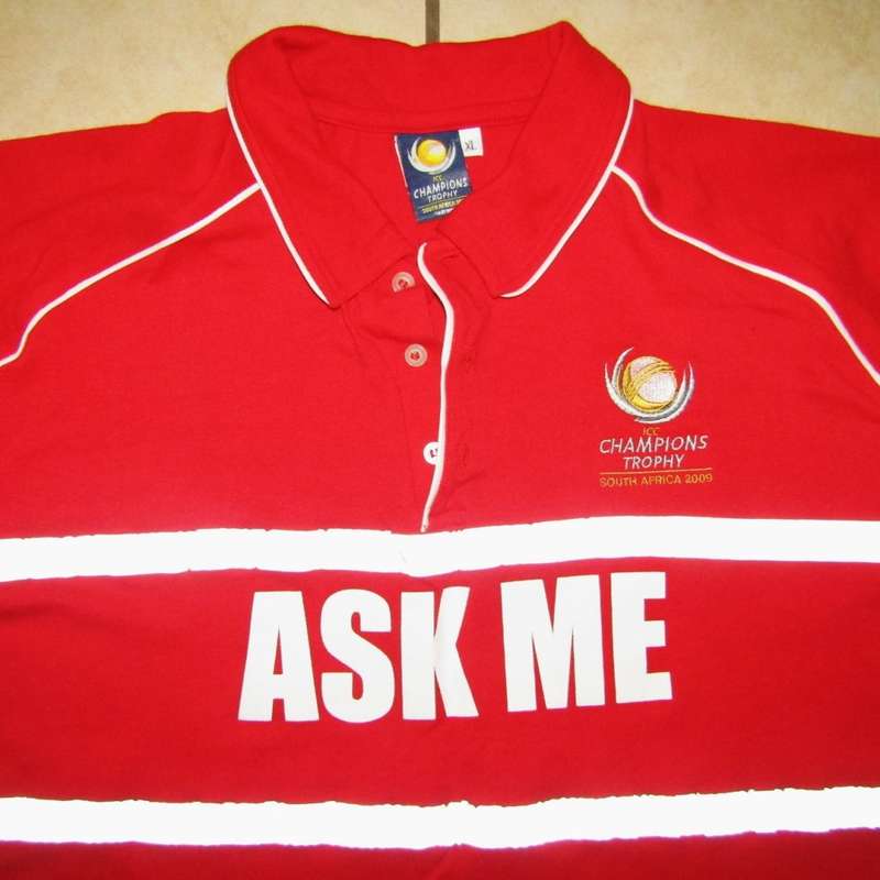 2009 ICC Cricket Champions Trophy Helper Shirt