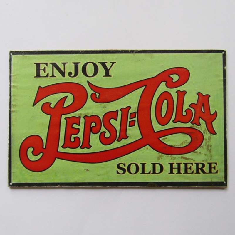 Old Pepsi Cola Hardboard Sign