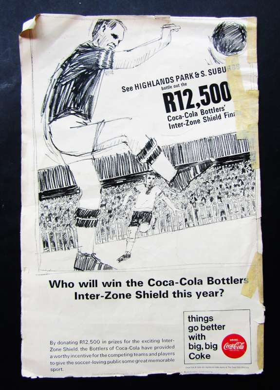 1967 Coca Cola Soccer Football Match Programme