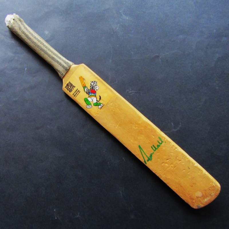 2003 ICC World Cup Signed Mini Cricket Bat