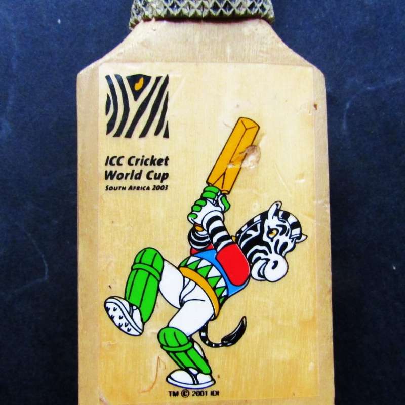 2003 ICC World Cup Signed Mini Cricket Bat