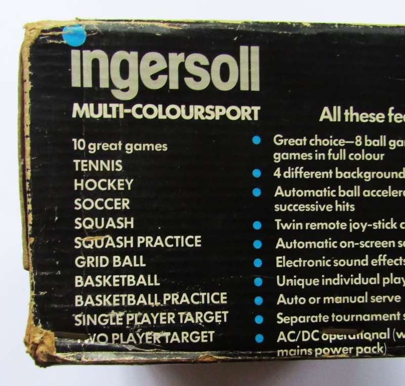 Old Ingersoll XK 410 Video Game System