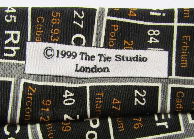 Periodic Table of Elements Geeky Science Neck Tie