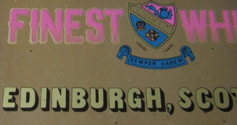 Old Stewart`s Whisky Bar Mirror Tray