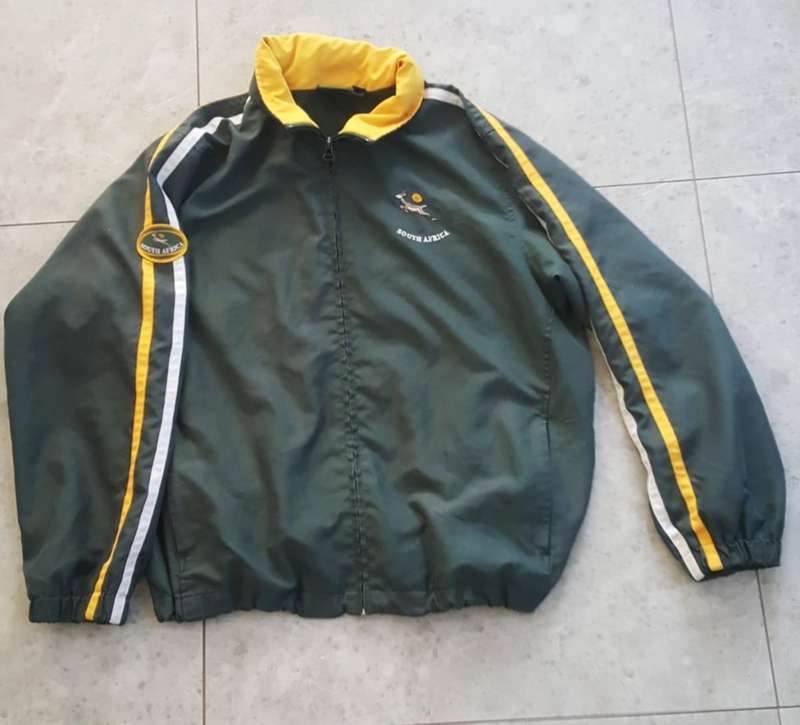 Old Springbok Rugby Tracksuit Jacket - Small Size