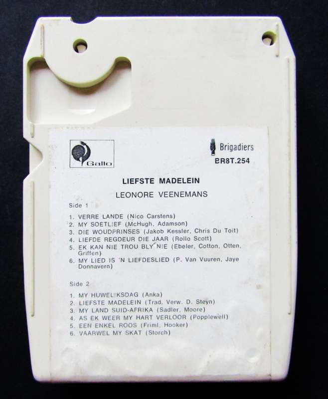 Old Leonore Veenemans - Liefste Madelein - 8 Track Tape