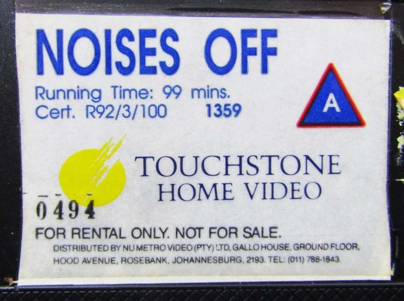 Noises Off - Michael Caine - Movie VHS Tape (1992)