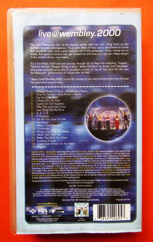 Steps - Live at Wembley - VHS Video Tape (2000)