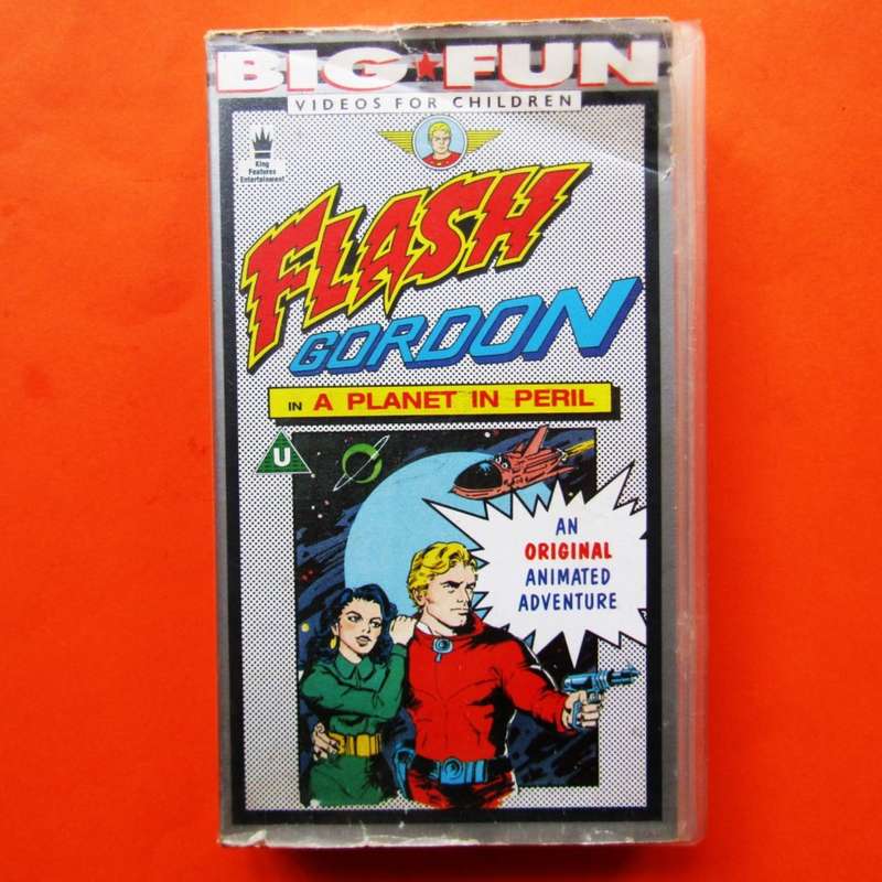 1989 Flash Gordon VHS Video Tape