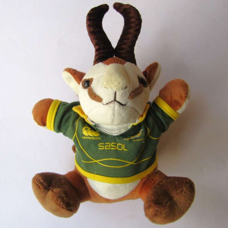 Old Springbok Rugby Mascot Doll