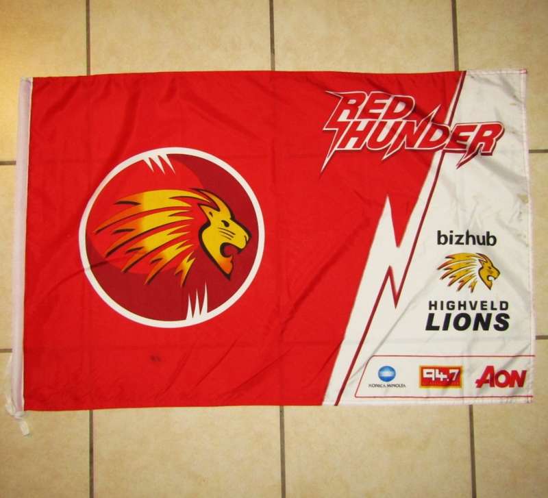 Old Highveld Lions Cricket Flag