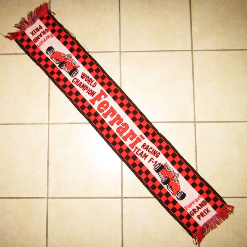 Old Ferrari F1 World Champions Banner Scarf