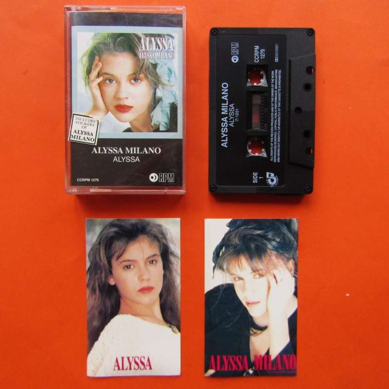 1991 Alyssa Milano Cassette Tape with Stickers