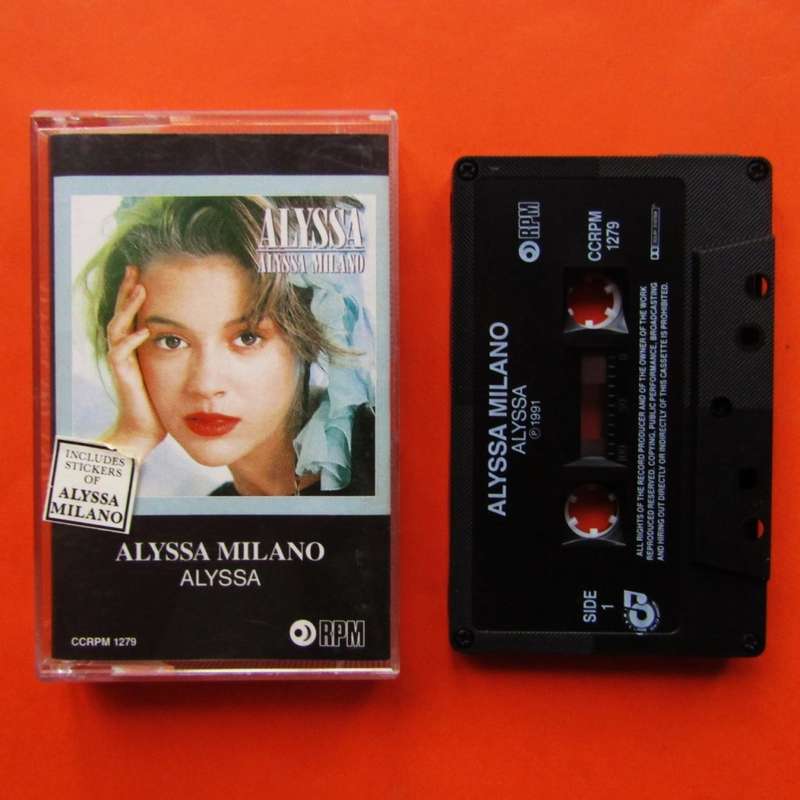 1991 Alyssa Milano Cassette Tape with Stickers