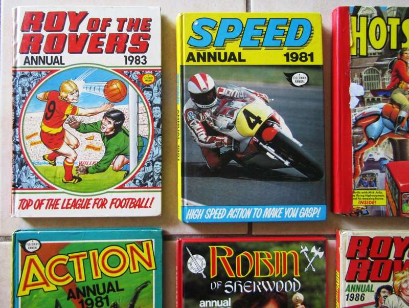 Lot of 6 Boys Annuals from the 80`s