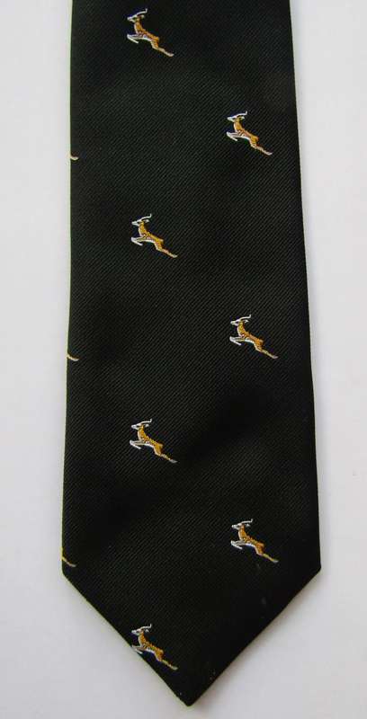 Old Black Springbok Rugby Neck Tie