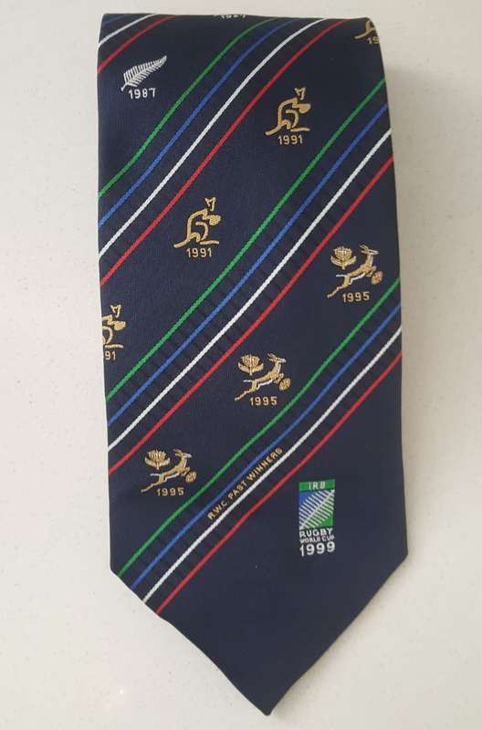 1999 Rugby World Cup Past Winners Neck Tie
