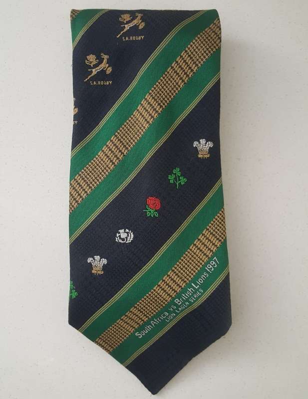 1997 South Africa vs British Lions Rugby Neck Tie