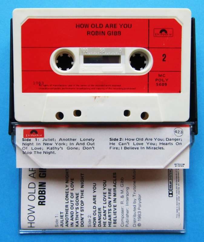 Robin Gibb - How Old Are You - Cassette Tape (1983)