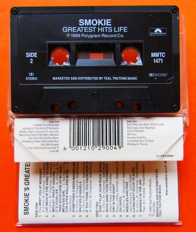 Smokie - Greatest Hits Live - Cassette Tape (1989)