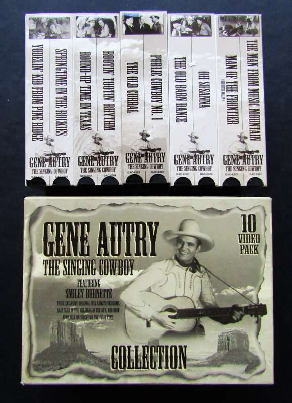Gene Autry Collection - 10 VHS Videos Box Set (1995)
