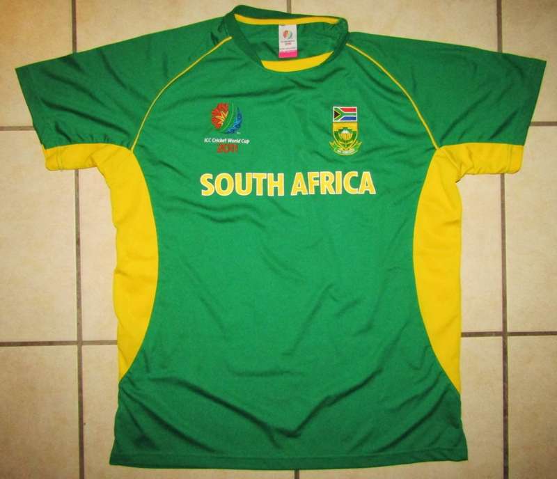 2011 World Cup Proteas Cricket Jersey - Large Size