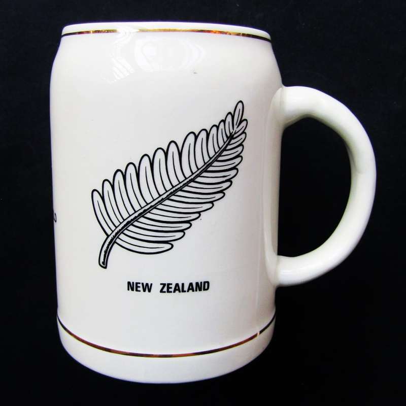 1976 All Blacks vs SA Universities Rugby Beer Mug