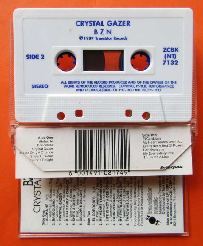 BZN - Crystal Gazer - Cassette Tape (1989)