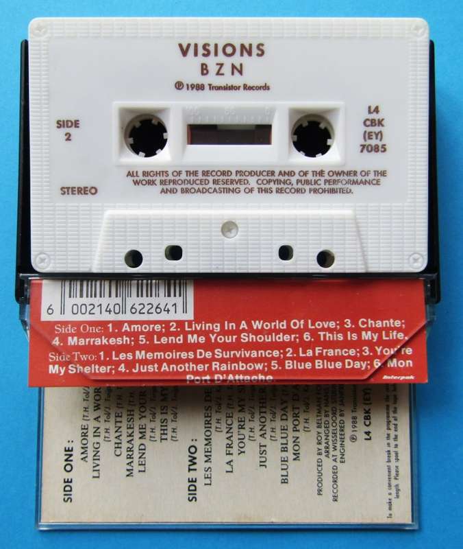 BZN - Visions - Cassette Tape (1988)