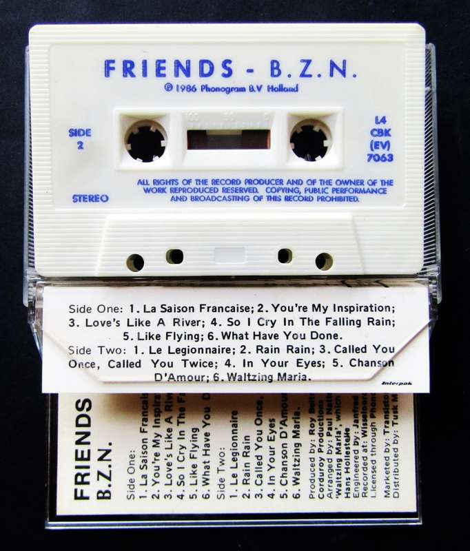 BZN - Friends - Cassette Tape (1986)