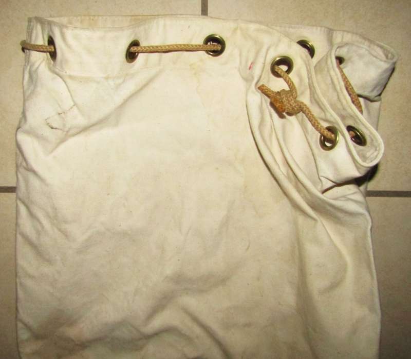 Old White Military Kit Bag