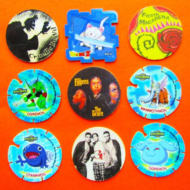 Lot of 9 Assorted Tazos