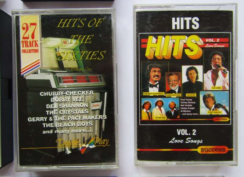Lot of 10 Music Compilation Cassette Tapes