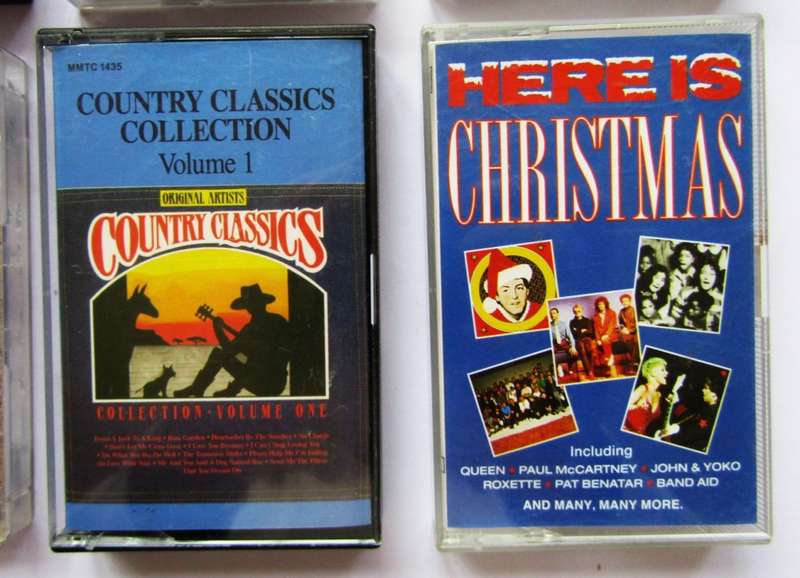Lot of 10 Music Compilation Cassette Tapes