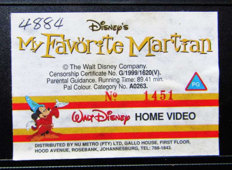 My Favorite Martian - Walt Disney VHS Tape (1999)