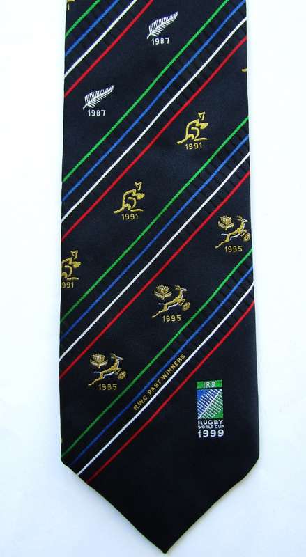 1999 Rugby World Cup Past Winners Neck Tie