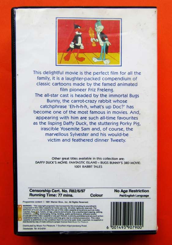 Looney Bugs Bunny Movie - VHS Tape (1982)